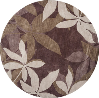 KAS Bali 2813 Mocha/Sage Oasis Area Rug Round Image