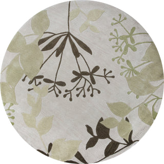 KAS Bali 2821 Ivory Rainforest Area Rug Round Image