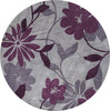 KAS Bali 2861 Grey/Plum Elegance Area Rug Round Image