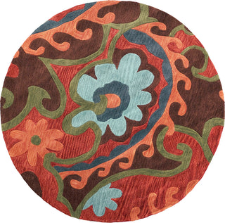 KAS Bali 2877 Mocha/Rust Serafena Area Rug Main Image