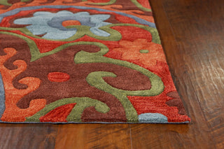 KAS Bali 2877 Mocha/Rust Serafena Area Rug Runner Image