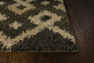 KAS Barcelona 4473 Smoke/Sand Villa Area Rug Round Image Feature