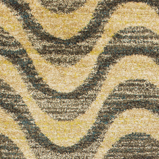 KAS Barcelona 4477 Grey/Sand Isla Area Rug Corner Image