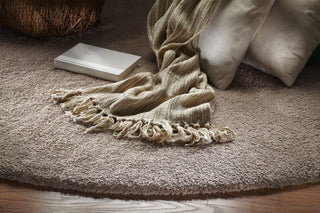 KAS Bliss 1551 Beige Shag Area Rug Lifestyle Image