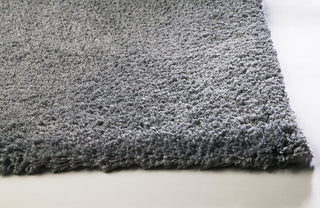 KAS Bliss 1557 Grey Shag Area Rug Corner Image