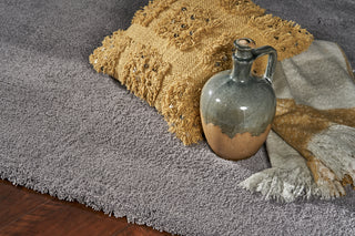 KAS Bliss 1557 Grey Shag Area Rug Lifestyle Image Feature