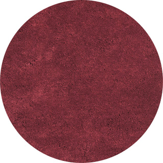 KAS Bliss 1564 Red Shag Area Rug Round Image