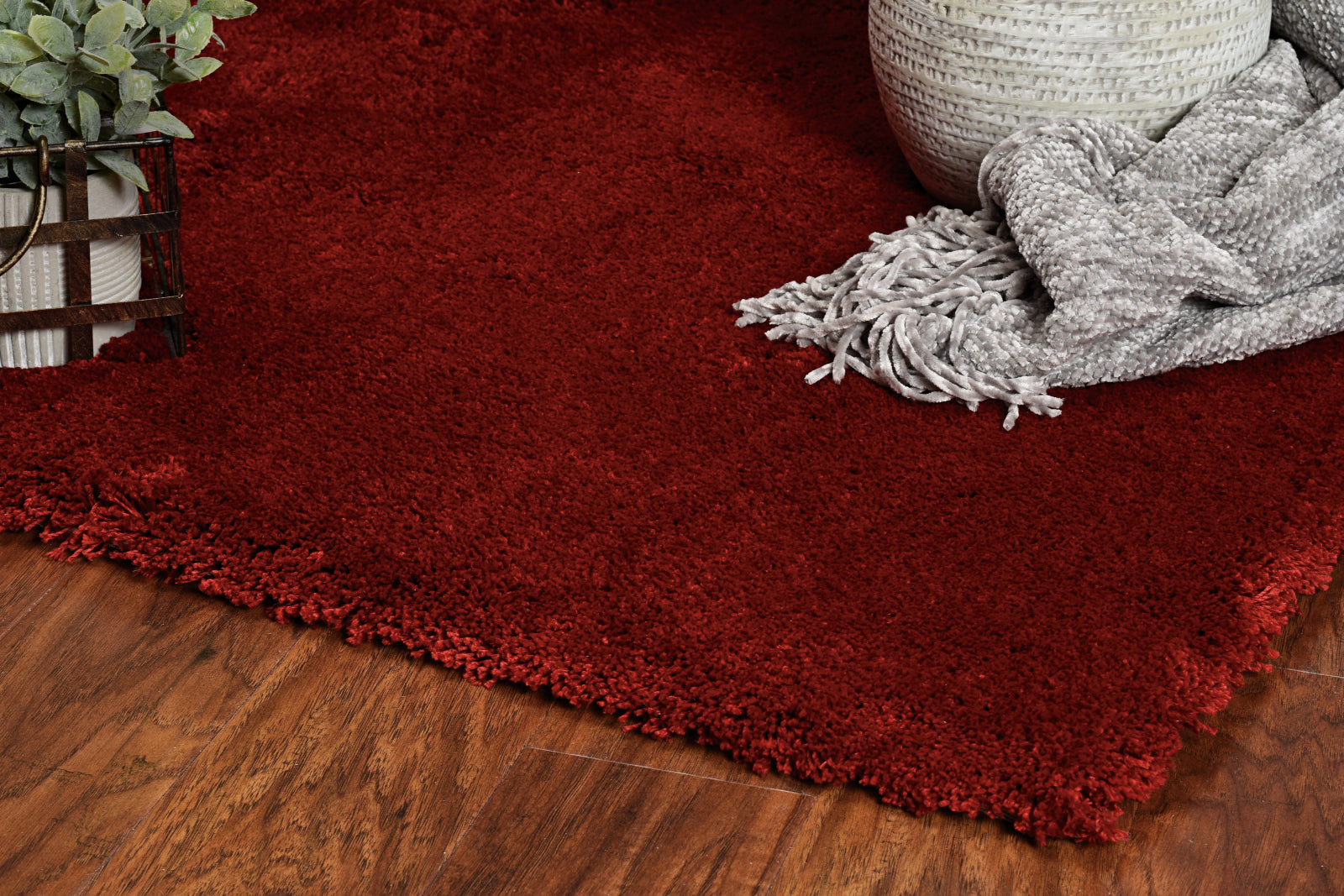 KAS Bliss 1564 Red Shag Area Rug – Incredible Rugs and Decor