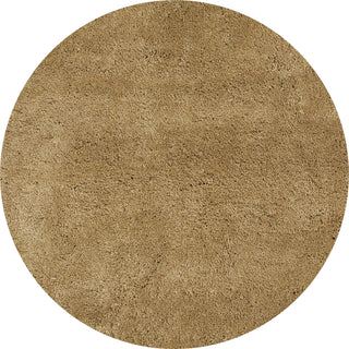 KAS Bliss 1567 Gold Shag Area Rug Round Image