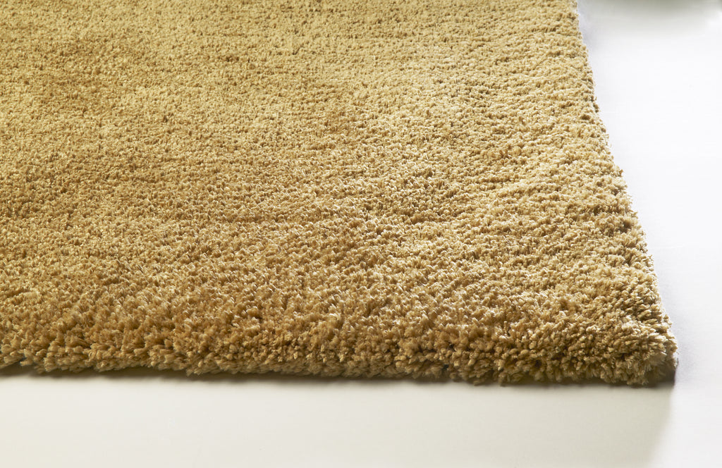 KAS Bliss 1567 Gold Shag Area Rug Corner Image Feature