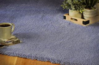 KAS Bliss 1573 Purple Shag Area Rug Lifestyle Image Feature