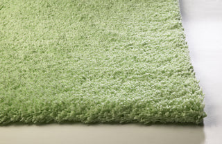 KAS Bliss 1578 Spearmint Green Shag Area Rug Corner Image