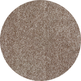 KAS Bliss 1581 Beige Heather Shag Area Rug Round Image