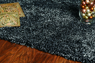 KAS Bliss 1583 Black Heather Shag Area Rug Lifestyle Image Feature