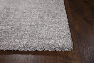 KAS Bliss 1585 Grey Heather Shag Area Rug Corner Image