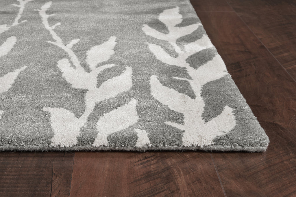 KAS Home 1005 Silver Tranquility Area Rug by Bob Mackie Lifestyle Image Feature