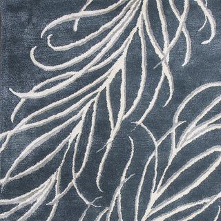 KAS Home 1009 Slate Grey Plume Area Rug by Bob Mackie Lifestyle Image