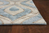 KAS Home 1019 Blue Eye Of The Peacock Area Rug by Bob Mackie Lifestyle Image Feature