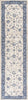 KAS Home Vintage 1307 Grey/Sky Blue Mahal Area Rug by Bob Mackie Corner Image