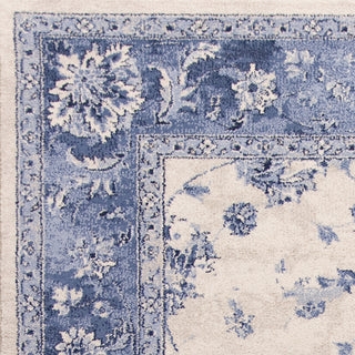 KAS Home Vintage 1307 Grey/Sky Blue Mahal Area Rug by Bob Mackie Lifestyle Image