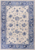 KAS Home Vintage 1307 Grey/Sky Blue Mahal Area Rug by Bob Mackie Main Image