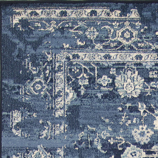 KAS Home Vintage 1310 Azure Blue Marrakesh Area Rug by Bob Mackie Lifestyle Image
