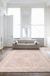 KAS Home Vintage 1312 Ivory Damascus Area Rug by Bob Mackie Runner Image