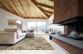 KAS Bob Mackie Home Vintage 1319 Sand Mosaic Area Rug Runner Image Feature