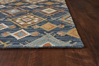 KAS Brooklyn 2952 Denim Sunset Area Rug Round Image Feature