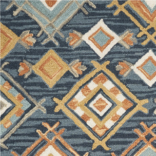 KAS Brooklyn 2952 Denim Sunset Area Rug Corner Image