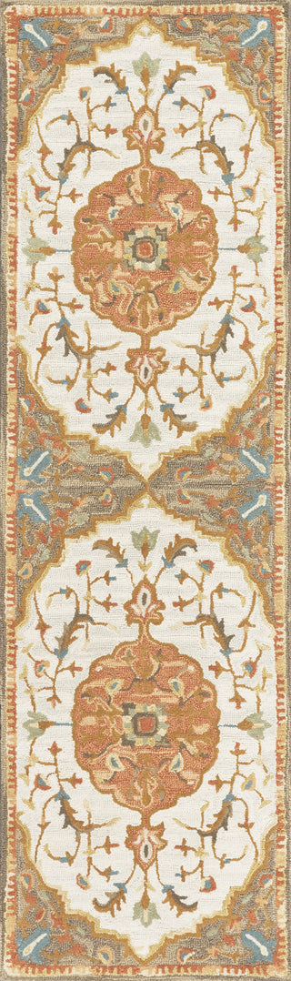 KAS Brooklyn 2955 Ivory/Taupe Portugal Area Rug Lifestyle Image