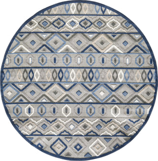 KAS Calla 6921 Grey/Blue Aztec Area Rug