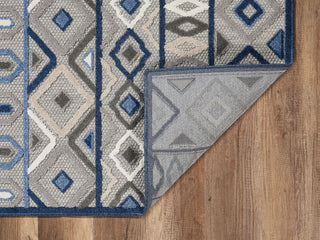 KAS Calla 6921 Grey/Blue Aztec Area Rug