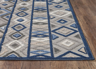 KAS Calla 6921 Grey/Blue Aztec Area Rug