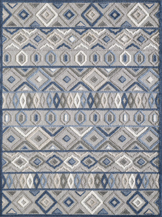 KAS Calla 6921 Grey/Blue Aztec Area Rug