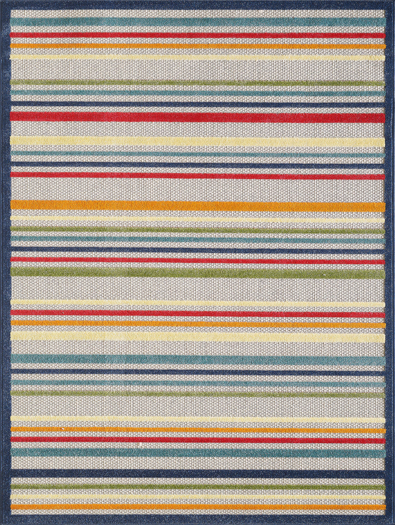 KAS Calla 6927 Ivory/Multi Stripes Area Rug