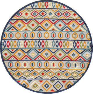 KAS Calla 6928 Ivory/Multi Aztec Area Rug