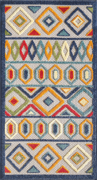 KAS Calla 6928 Ivory/Multi Aztec Area Rug