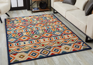 KAS Calla 6928 Ivory/Multi Aztec Area Rug Lifestyle Image Feature