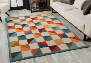 KAS Calla 6930 Ivory/Multi Scope Area Rug Lifestyle Image Feature