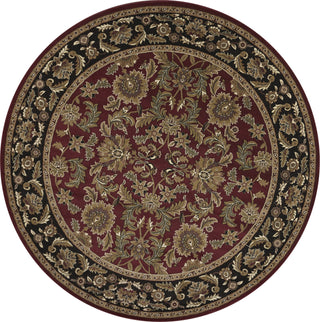 KAS Cambridge 7301 Red/Black Kashan Area Rug