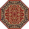 KAS Cambridge 7301 Red/Black Kashan Area Rug