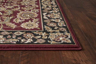 KAS Cambridge 7301 Red/Black Kashan Area Rug Lifestyle Image