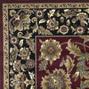 KAS Cambridge 7301 Red/Black Kashan Area Rug Lifestyle Image
