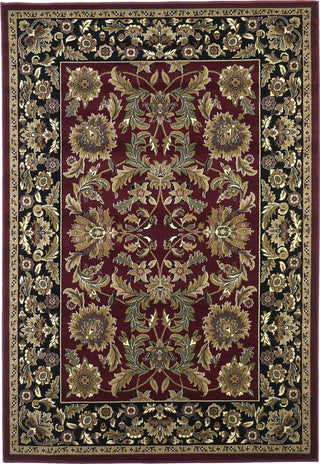 KAS Cambridge 7301 Red/Black Kashan Area Rug Main Image