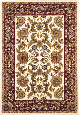 KAS Cambridge 7303 Ivory/Red Kashan Area Rug Main Image