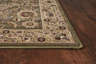 KAS Cambridge 7304 Green/Taupe Kashan Area Rug Lifestyle Image