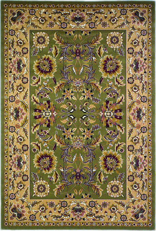 KAS Cambridge 7304 Green/Taupe Kashan Area Rug Main Image