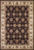 KAS Cambridge 7313 Black/Ivory Kashan Area Rug Main Image
