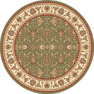 KAS Cambridge 7314 Green/Ivory Kashan Area Rug